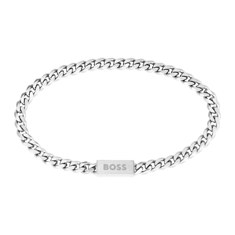Pulseira Prateada Aço