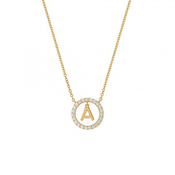 Colar Letra A Dourado