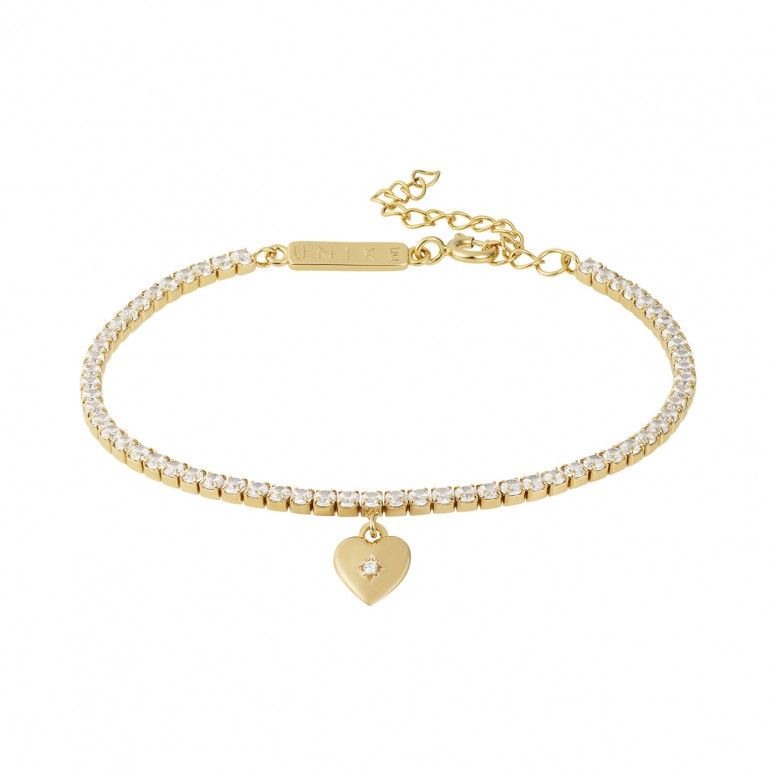 Pulseira Riviera Dourada e Coração