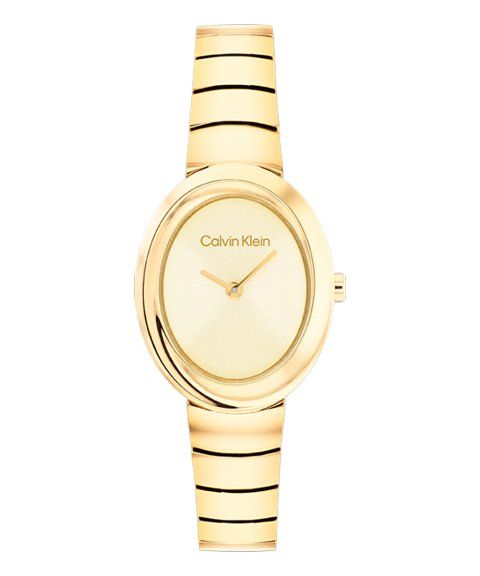 Relógio Oval Dourado