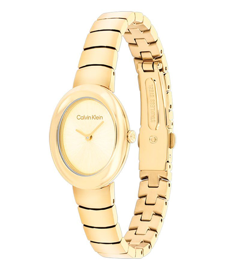 Relógio Oval Dourado