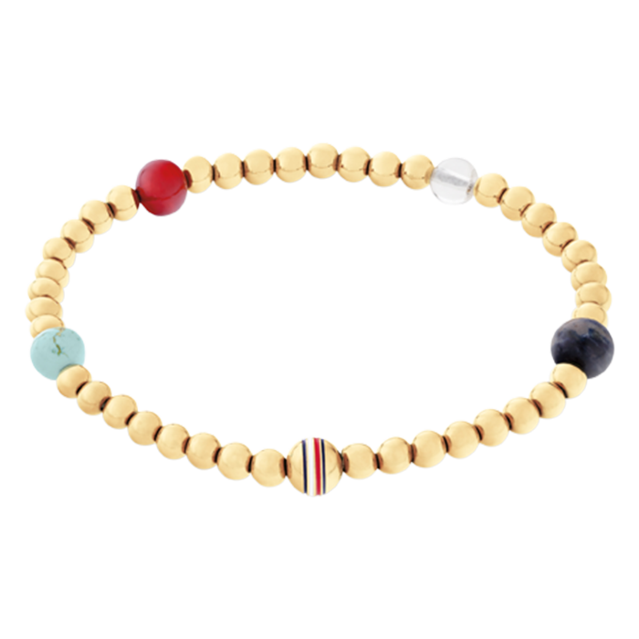 Pulseira Bolas Douradas