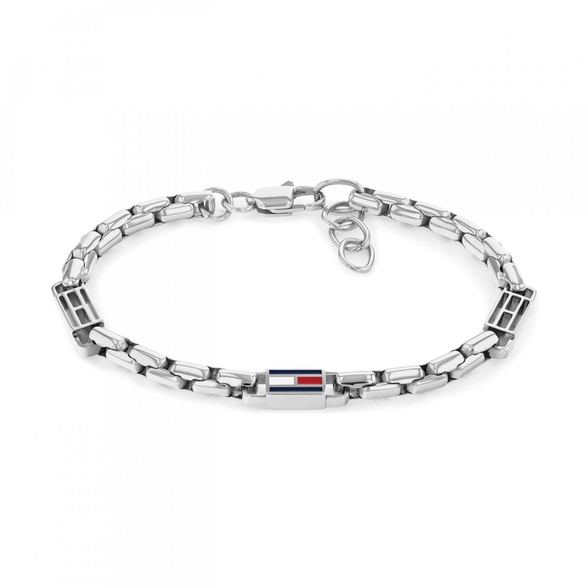 Pulseira Prateada e Logo