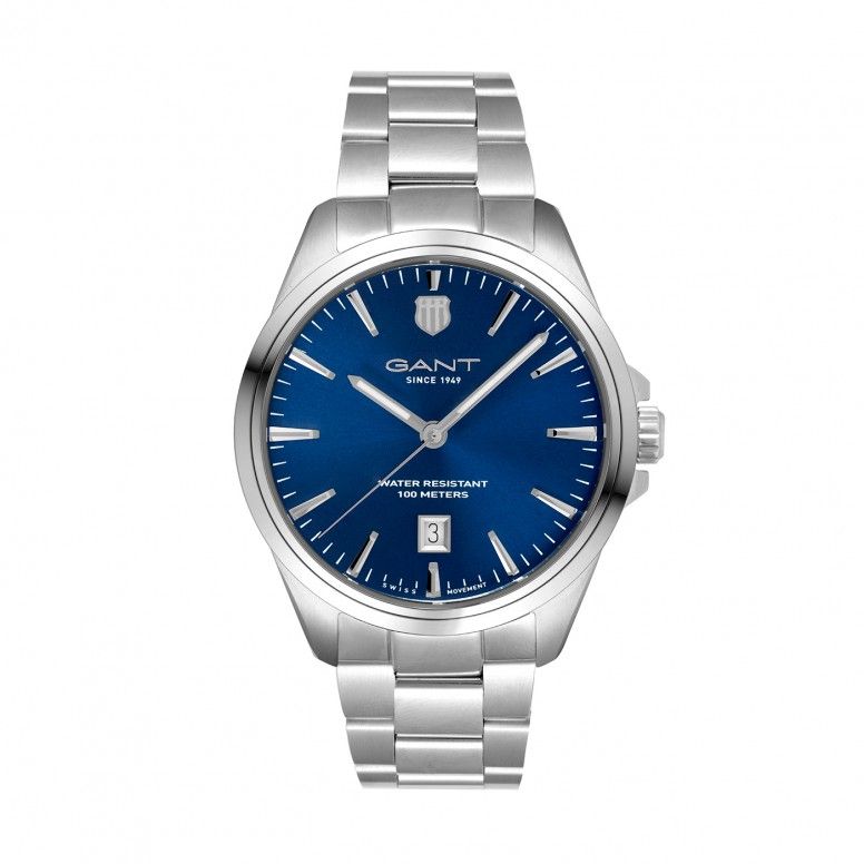 Relógio Prestige Aço e Fundo Azul