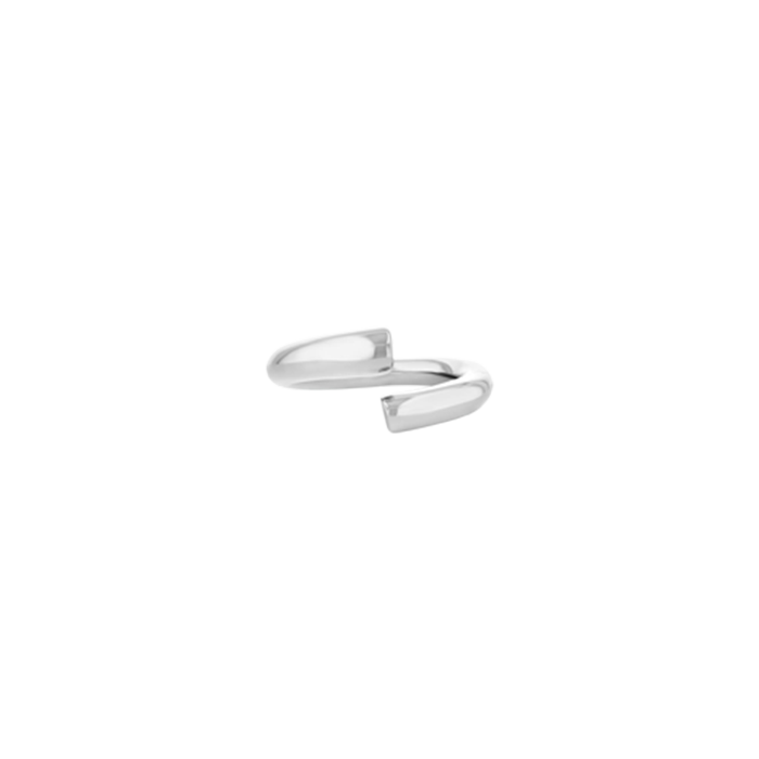 Anel Spiral Prateado