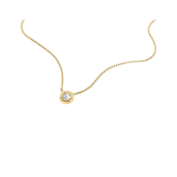 Colar Dourado Solitário