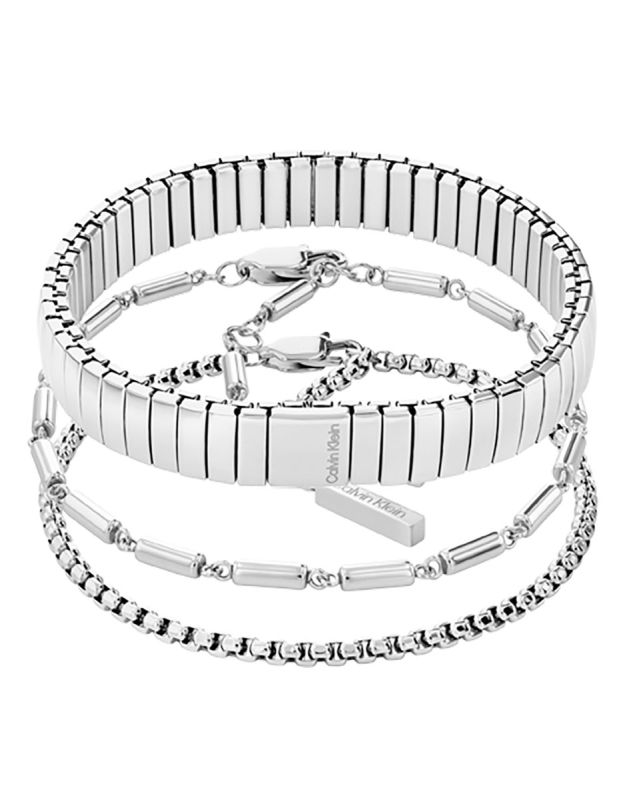 Pulseira Tripla Prateada