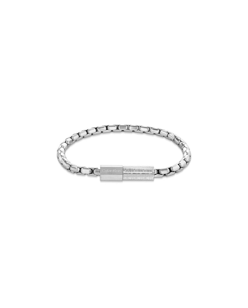 Pulseira Aço Prateada e Logos