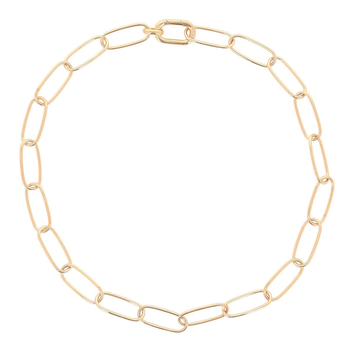 Colar Argolas Dourado