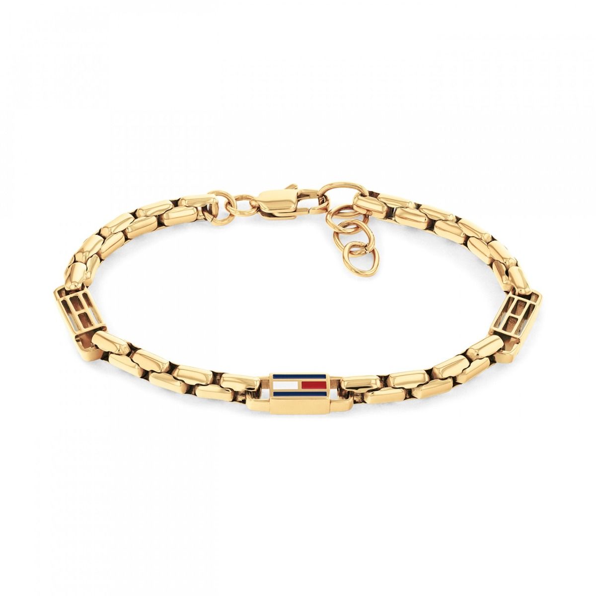 Pulseira Dourada e Logo