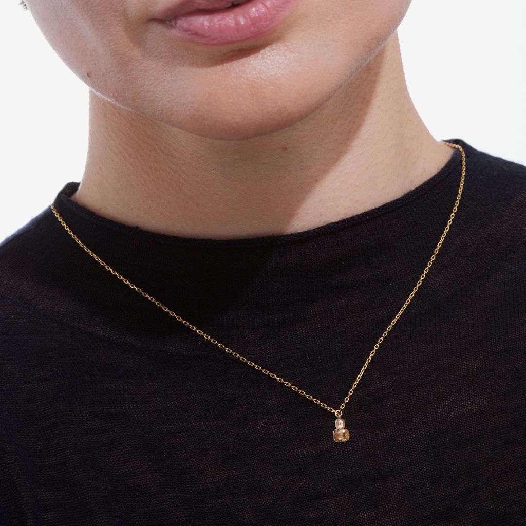 Colar Cristais Champanhe Swarovski 