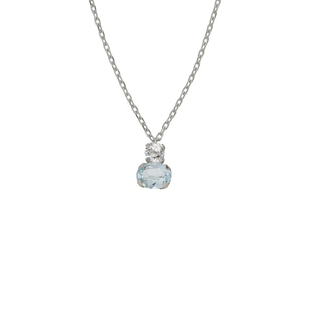 Colar Cristais Azuis Swarovski 