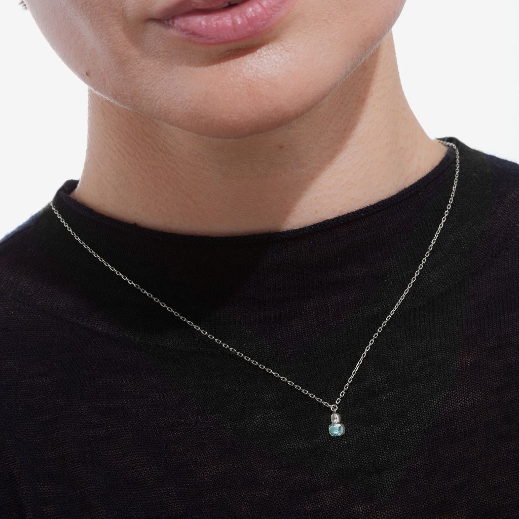Colar Cristais Azuis Swarovski 