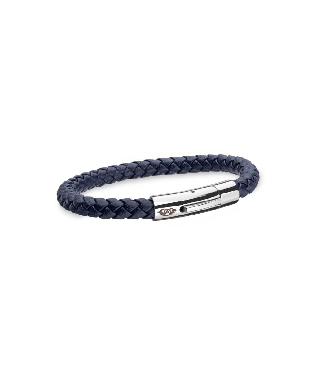 Pulseira Couro Azul
