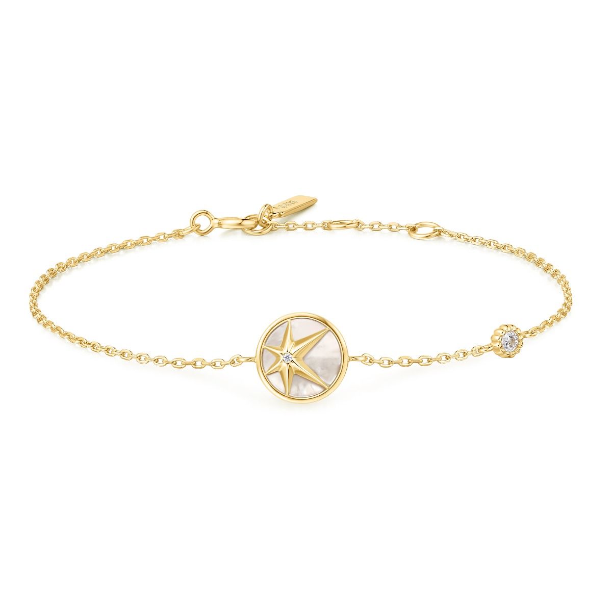 Pulseira Dourada e Madrepérola