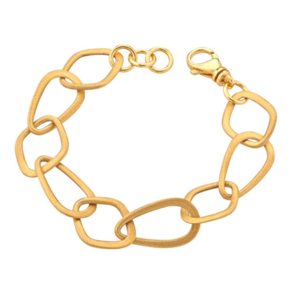 Pulseira Elos Irregulares Dourada