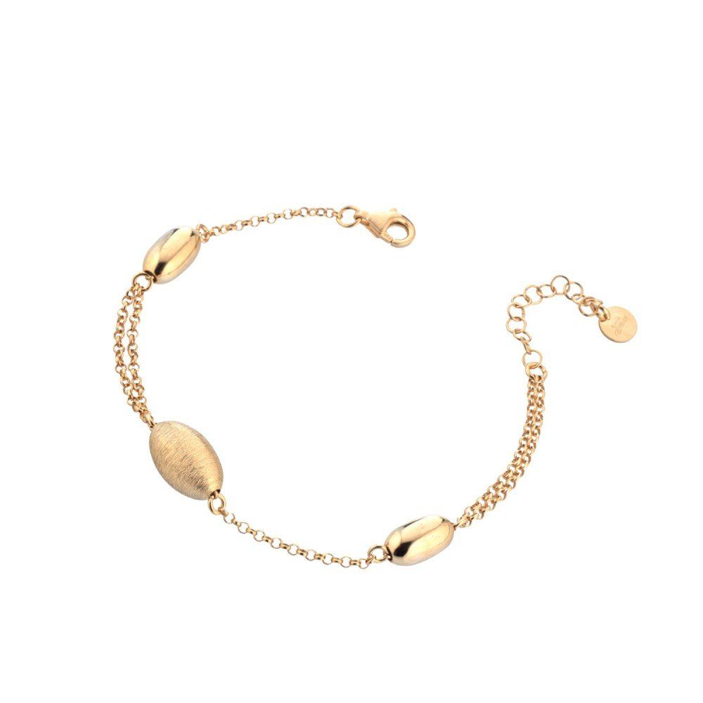 Pulseira Pepitas em Prata Dourada