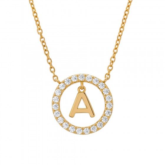 Colar Letra A Dourado