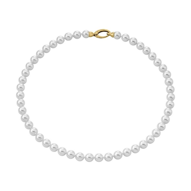 Colar Pérolas com Fecho Dourado