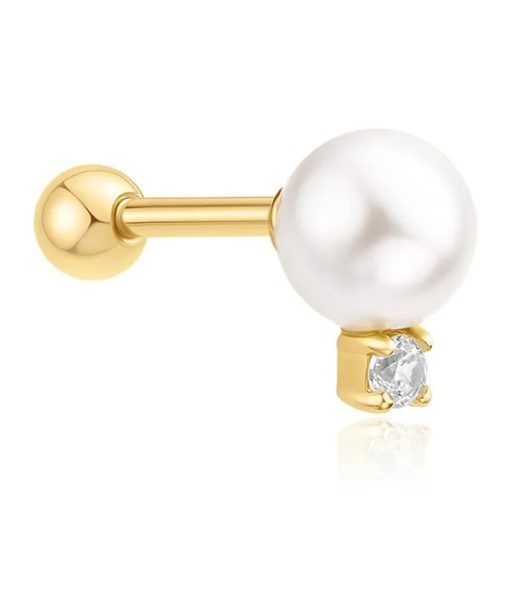 Piercing Zircónias Dourado