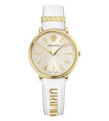 Relógio V-Circle Dourado e Branco