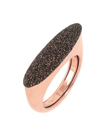 Anel  Pevide Pó Diamante Castanho