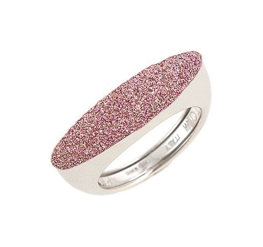 Anel  Pevide Pó Diamante Rosa