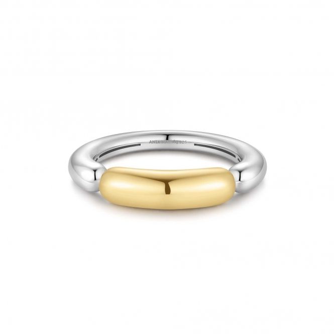 Anel centro Dourado