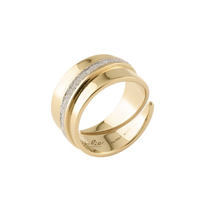 Anel Dourado e Pó Diamante