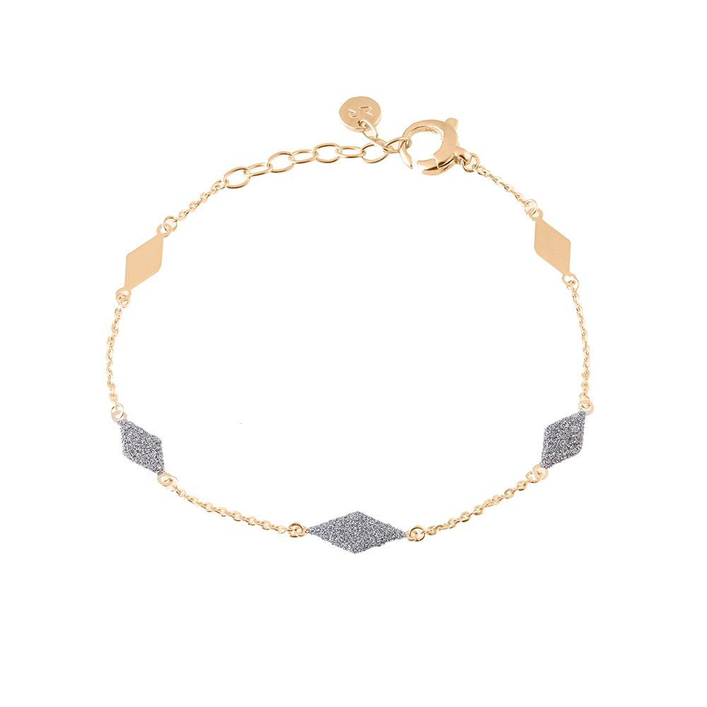 Pulseira Losangos Pó Diamante