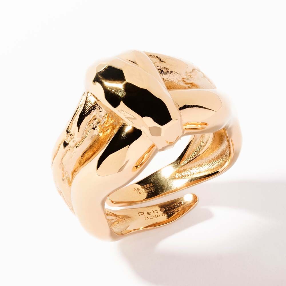 Anel Dourado Polido
