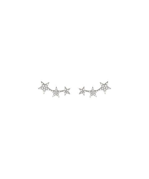 Brincos Estrelas Prateados