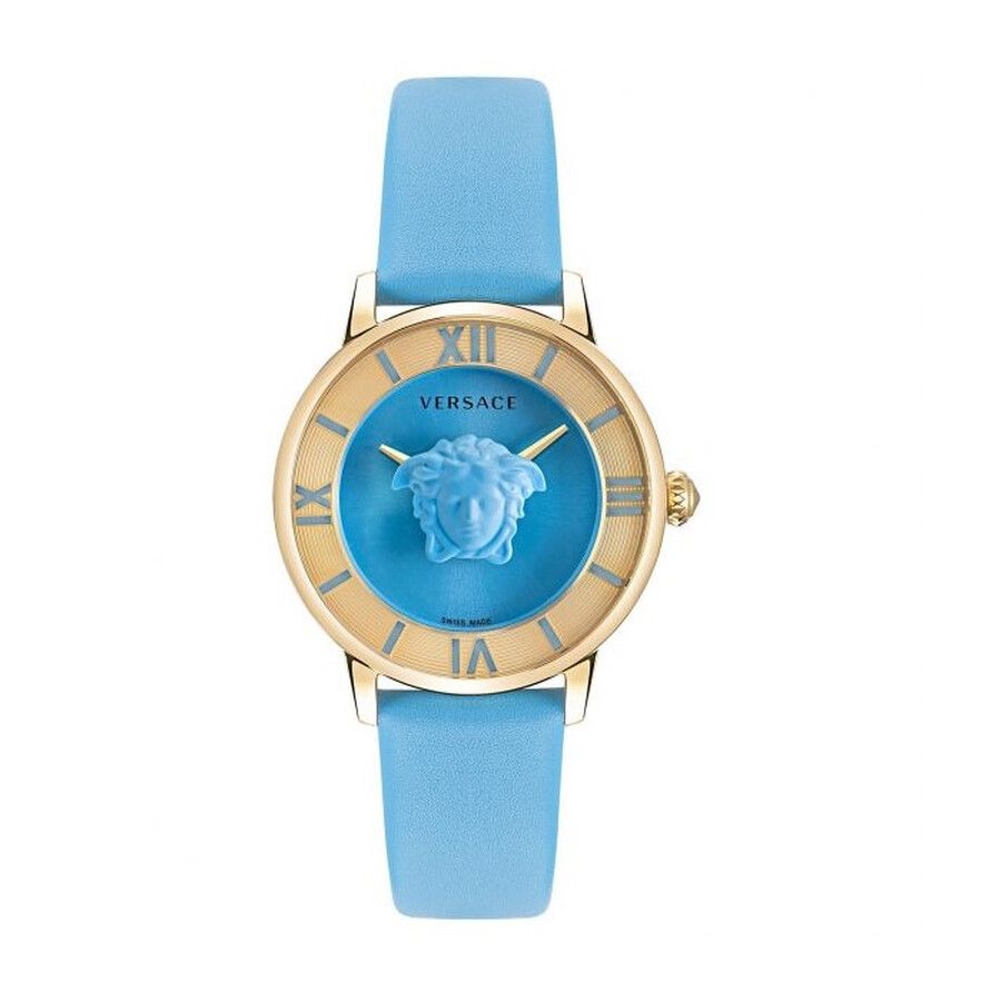 Relógio La Medusa Azul e Dourado