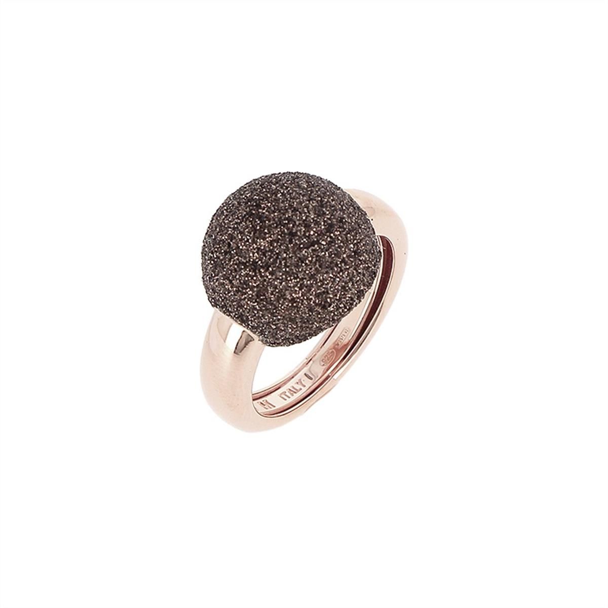 Anel Rose Pó Diamante Castanho