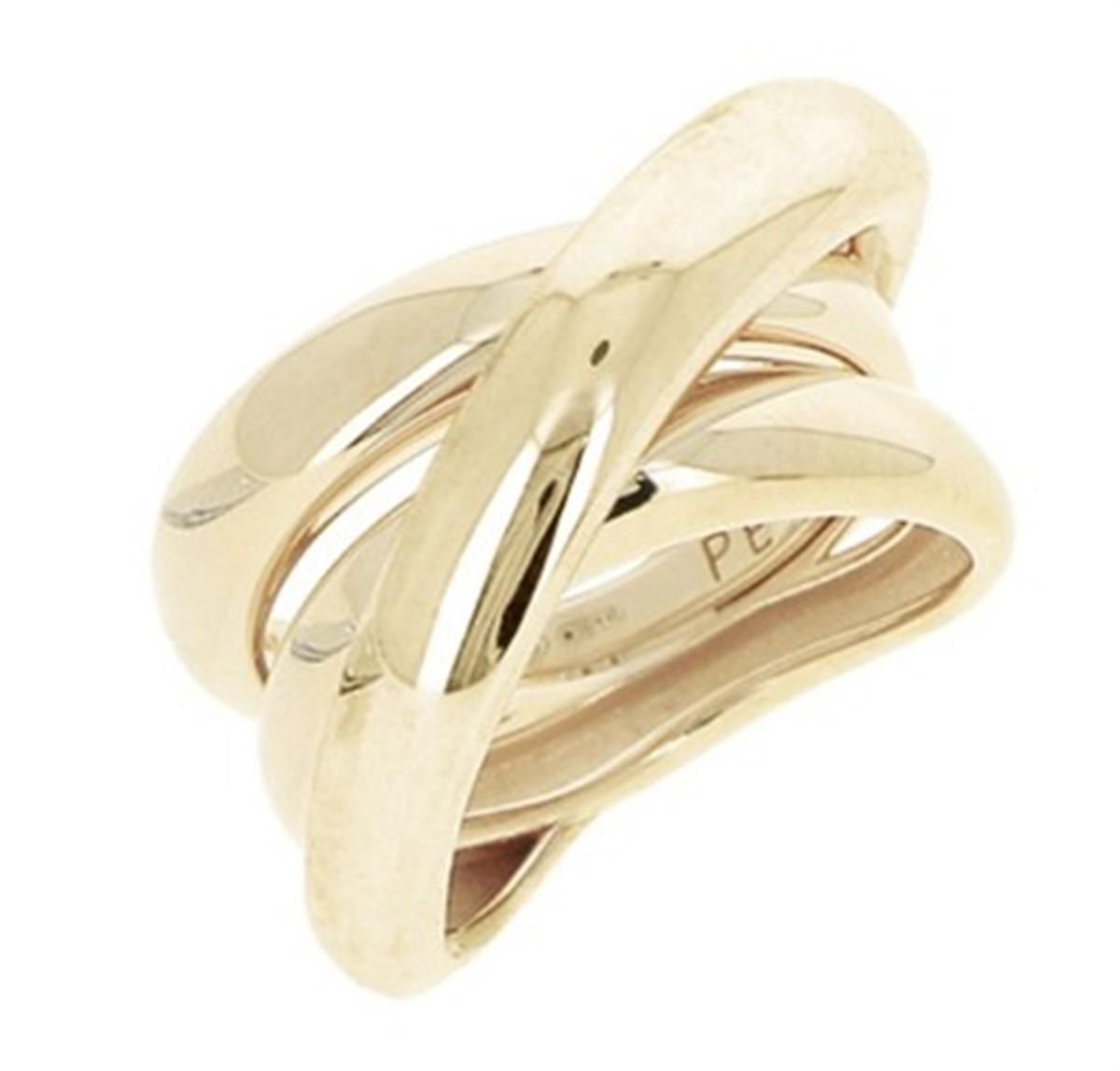 Anel Dourado e Pó Diamante 