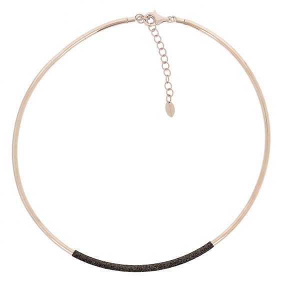 Colar Semirrígido Pó Diamante Castanho