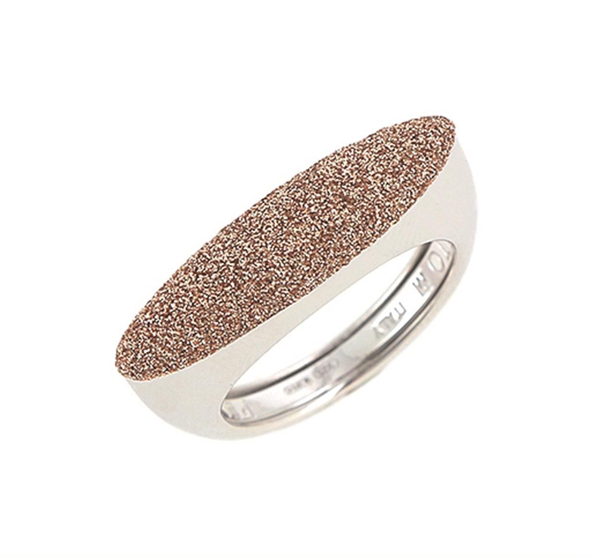 Anel  Pevide Pó Diamante Dourado