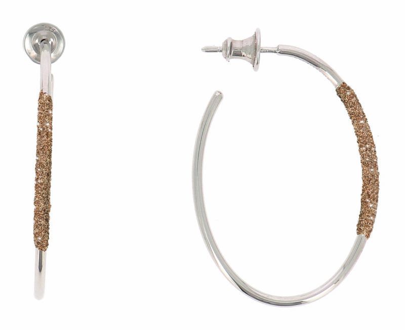 Argolas Pó Diamante Dourado