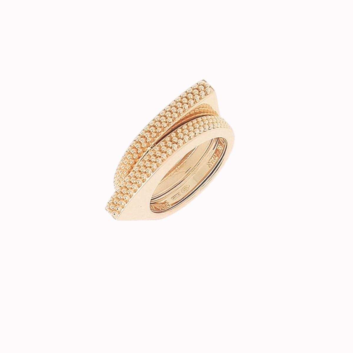 Anel Dourado Picotado