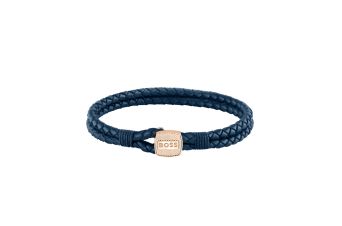 Pulseira Pele Azul e Aço
