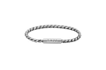 Pulseira Entrançada Prateada