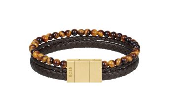 Pulseira Tripla Castanha