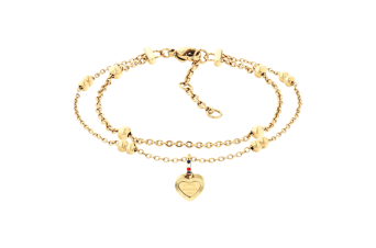 Pulseira Dupla e Coração