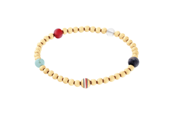 Pulseira Bolas Douradas