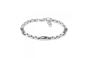 Pulseira Prateada e Logo