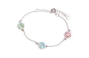 Pulseira Margaridas Coloridas