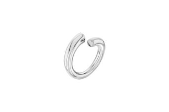 Anel Spiral Prateado