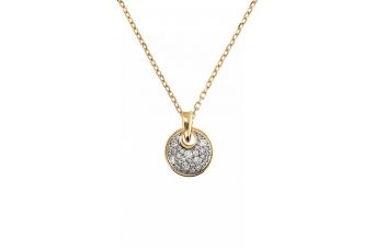 Colar com Cristais Dourado