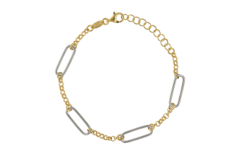 Pulseira Dourada e Elos