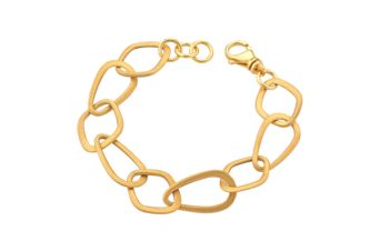 Pulseira Elos Irregulares Dourada